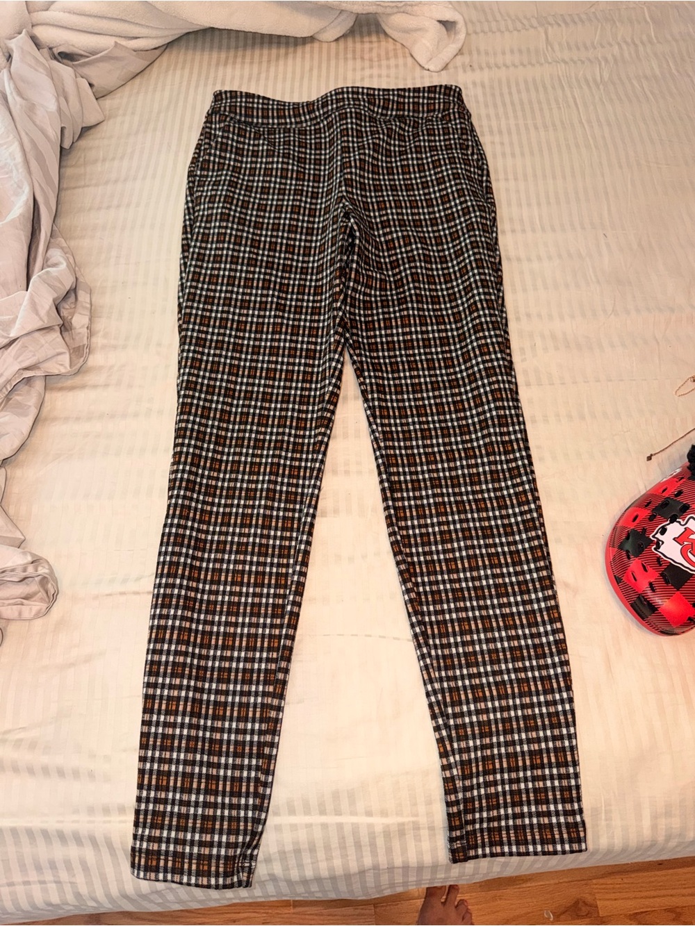 SO Plaid Trousers in Black, White & Brown